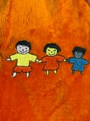 Benetton Orange Kids Bathrobe 92cm - Image 2