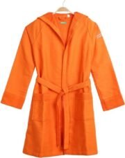Benetton Orange Honeycomb Bathrobe XL - Image 2