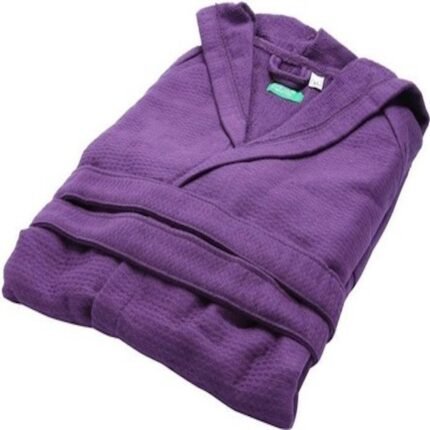 Benetton Purple Honeycomb Bathrobe XL
