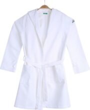 Benetton White Honeycomb Bathrobe - Image 3