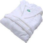 Benetton White Honeycomb Bathrobe - Image 2