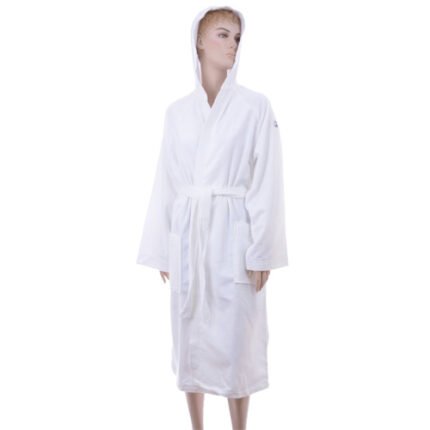 Benetton White Solid Bathrobe