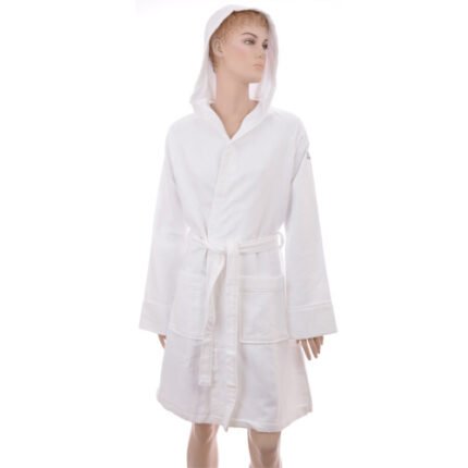 Benetton White Honeycomb Bathrobe