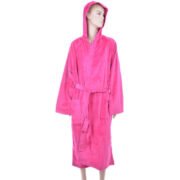 Benetton Dark Pink Solid Bathrobe