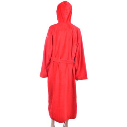 Benetton Red Solid Logo Bathrobe