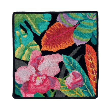 Feiler Rainforest Black Face Towel 30x30cm