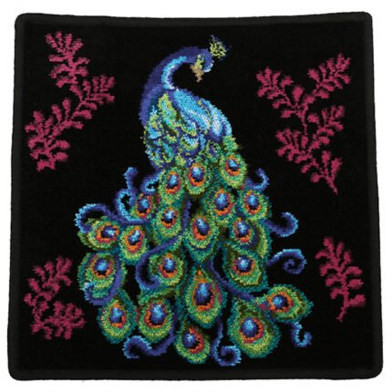 Feiler Peacock Black Chenille Hand Towel 37x80cm
