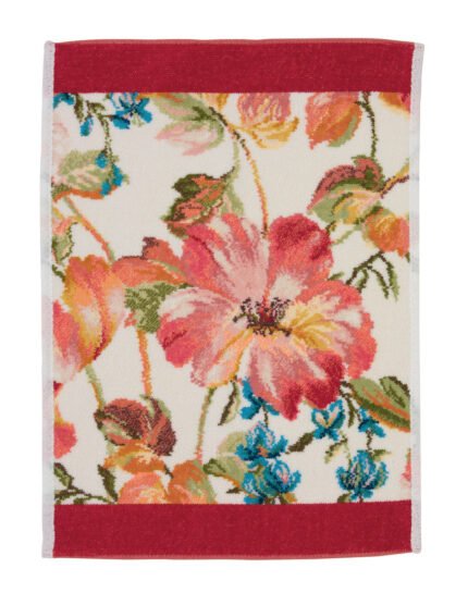 Feiler Hibiscus Red Hand Towel 37x50cm