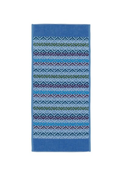 Feiler Sqauer Blue Hand Towel 37x80cm
