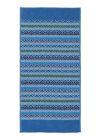 Feiler Square Blue Bath Towel 50x100cm