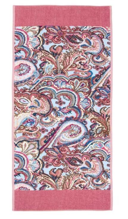 Feiler Maharani Sky Chenille Pink Bath Towel 50x100cm